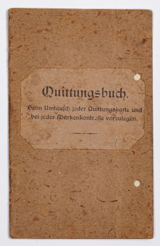Książeczka ubezpieczenia społecznego - Quittungsbuch - wystawiona na nazwisko Walentin Cieślak, 23.0